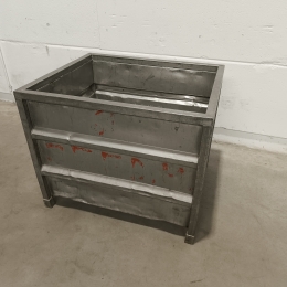 Rvs container - 100x82x83 cm 